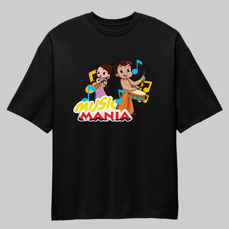 Chhota Bheem Music Mania Oversized Unisex T-Shirt