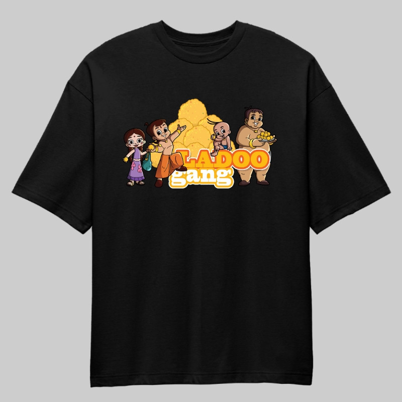 Bheem's Ladoo Gang Oversized Unisex T-Shirt