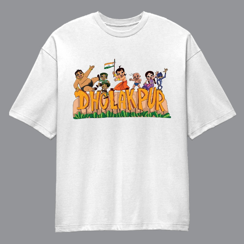 Chhota Bheem's Dholakpur wonder Unisex Oversized  T-Shirt