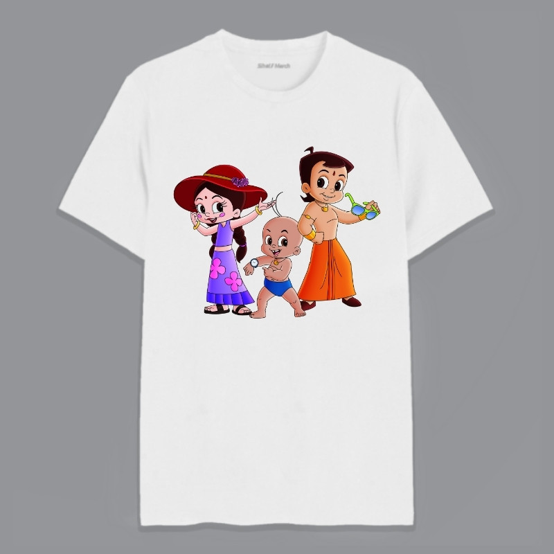 New Trendz Chhota Bheem Round Neck Unisex T-Shirt