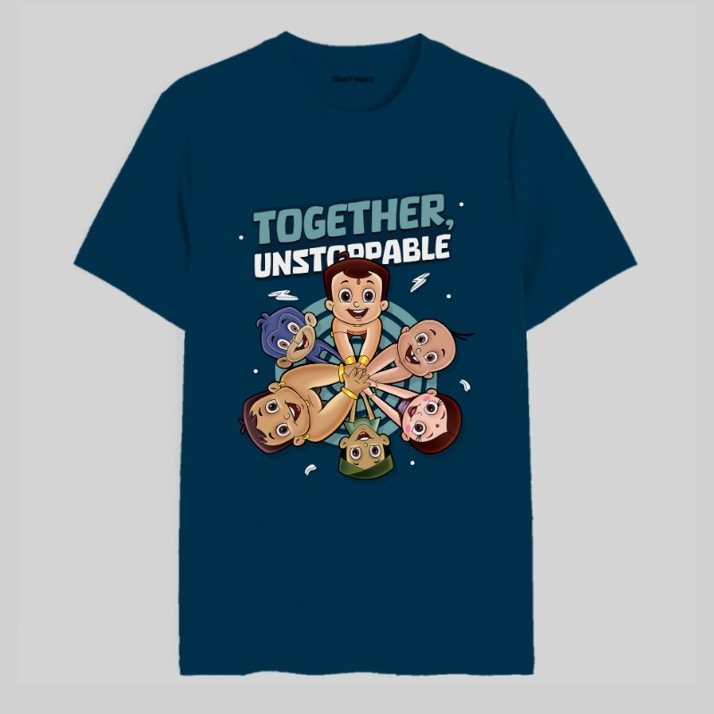 Together Unstoppable Chhota Bheem Round Neck Unisex T-Shirt