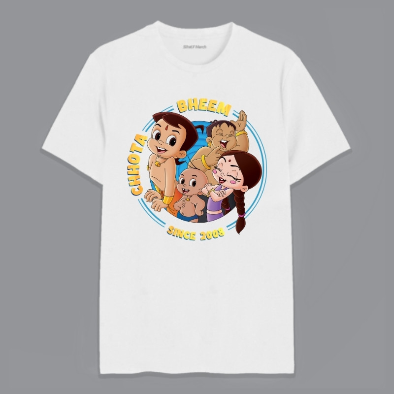 Chhota Bheem Since 2008 Round Neck Unisex T-Shirt