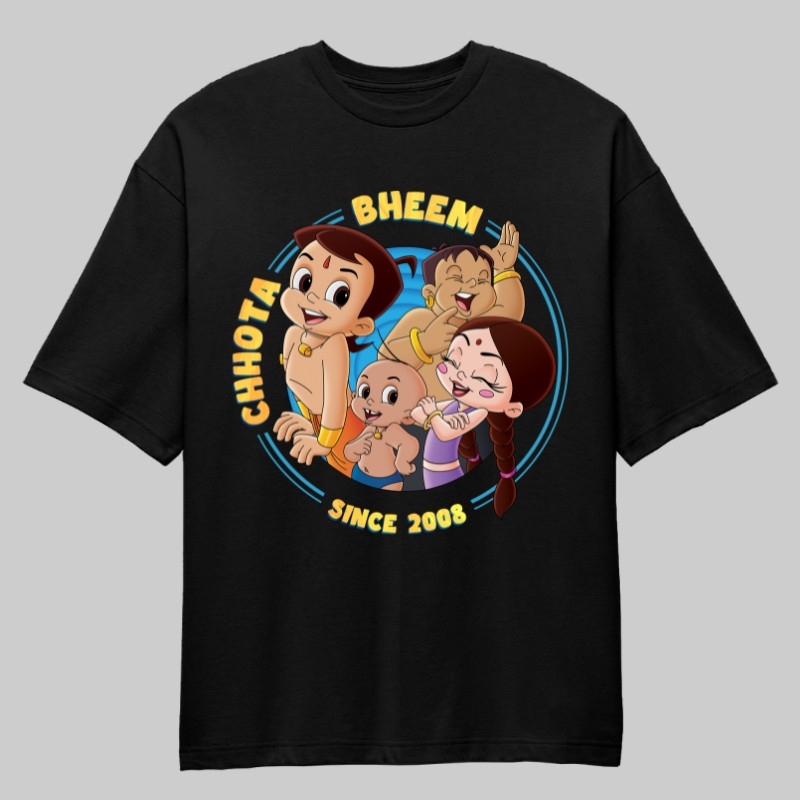 Since 2008 Chhota Bheem  Oversized Unisex T-Shirt