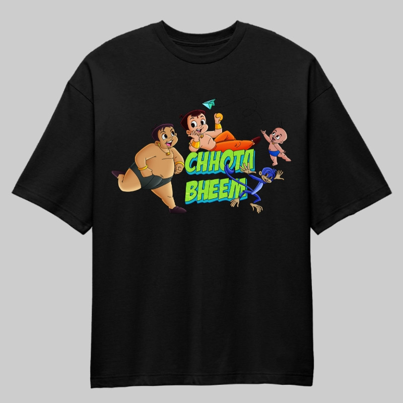 Play Time Chhota Bheem Oversized Unisex T-Shirt