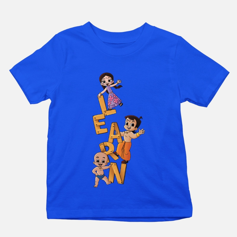 Learn with Chhotabheem Kids Unisex T-Shirt