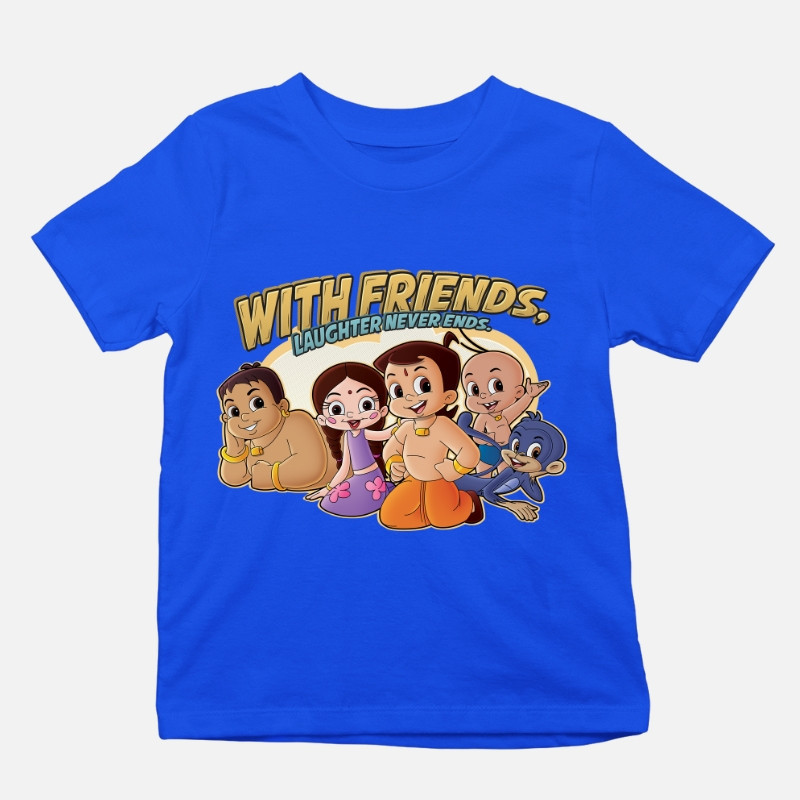 With Friends, Laughter Never Ends Kid T-Shirt