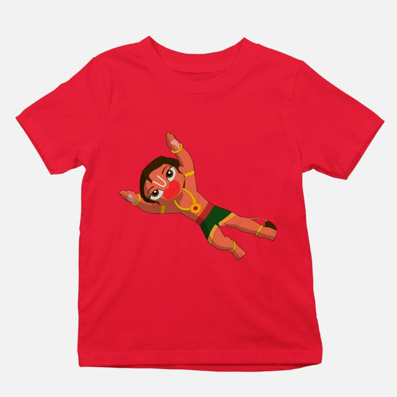 Hanuman's Flying Feats  Kids Boys T-Shirt