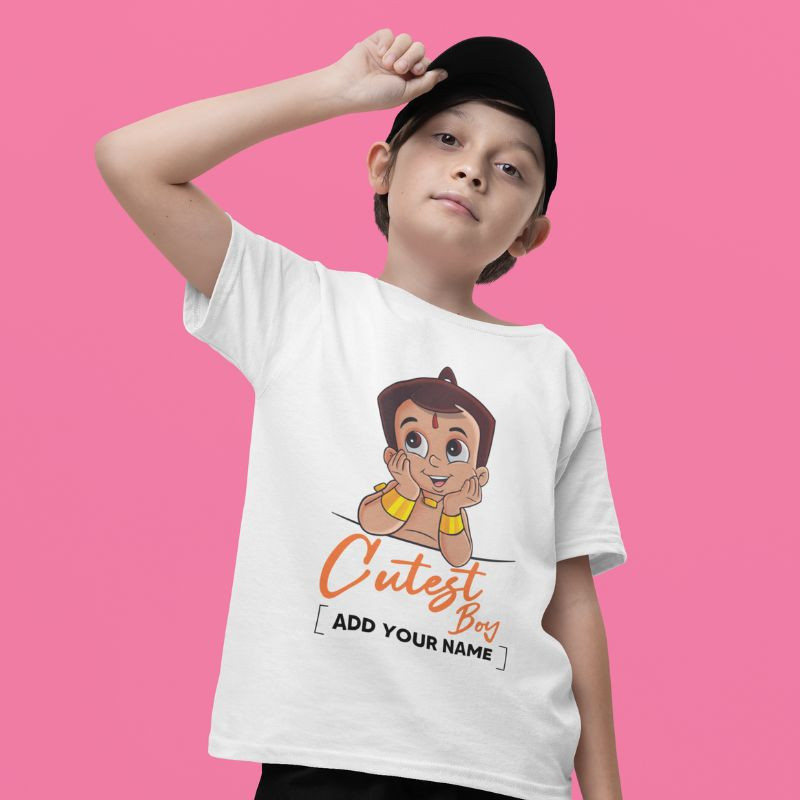 Cutest Boy Personalized Kids Tshirt