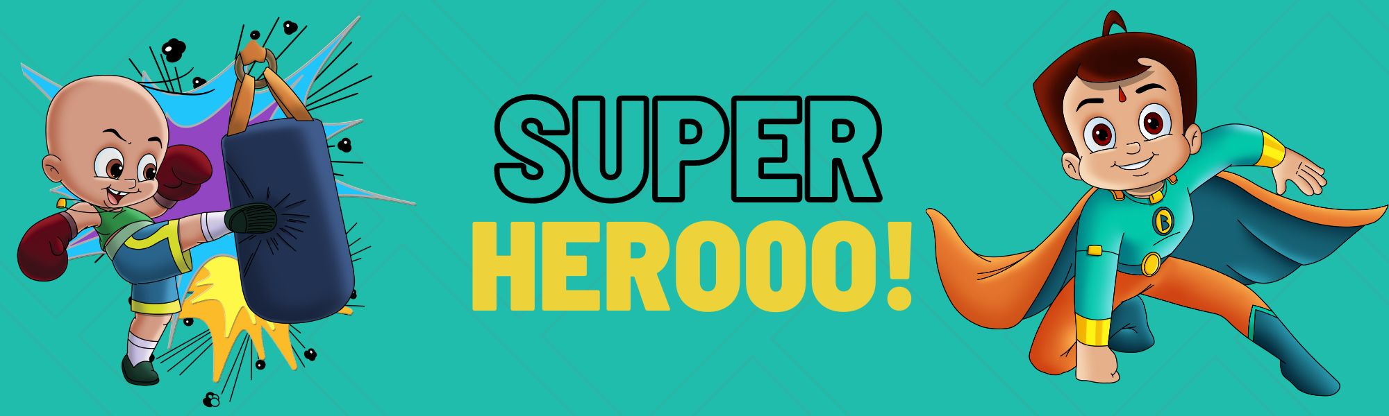 heroic stunts of raju, super bheem, super heroes